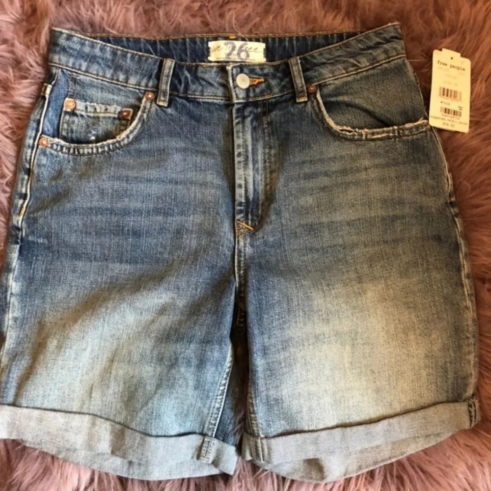 Free People Bermuda Jean Shorts